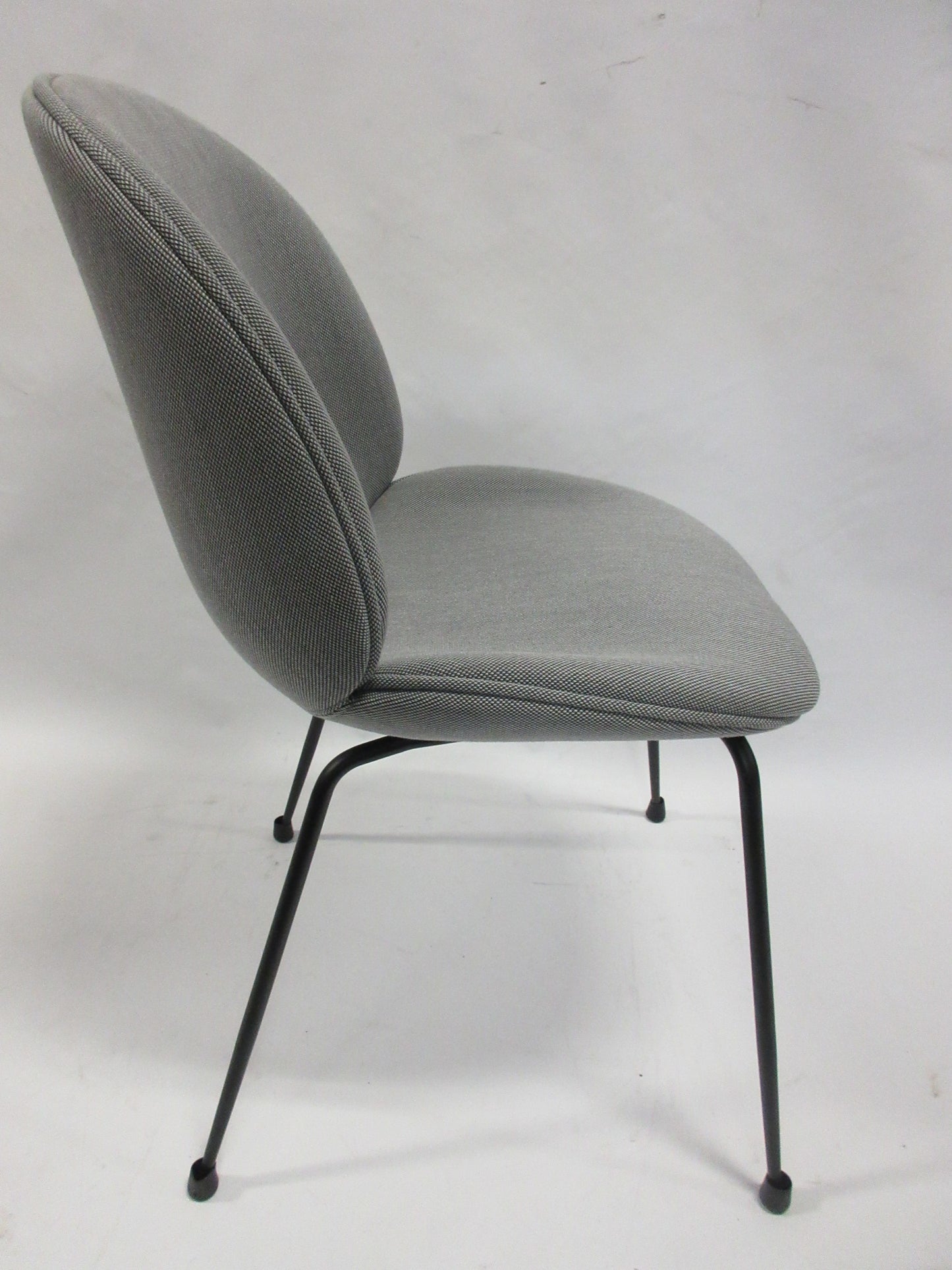 Gubi Beetle Fully Upholstered Dining Chair in Grey (Original, New)