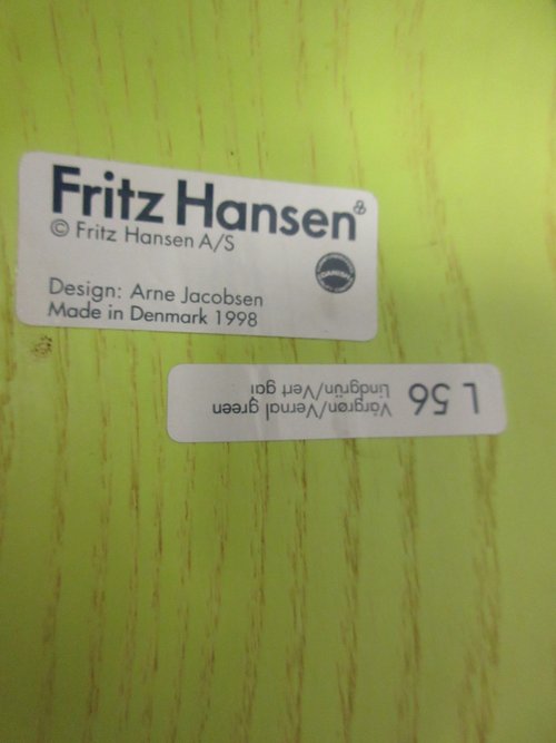 Fritz Hansen Series 7 Chair in Vernal Green (Original) - Bygone Icons