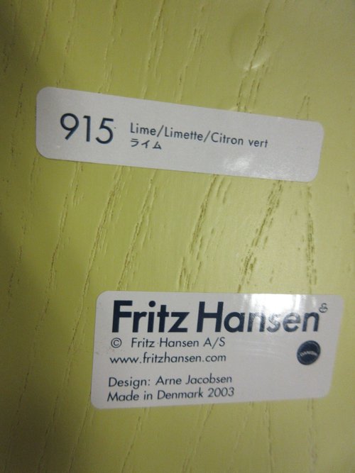 Fritz Hansen Series 7 Chair in Lime Green (Original) - Bygone Icons