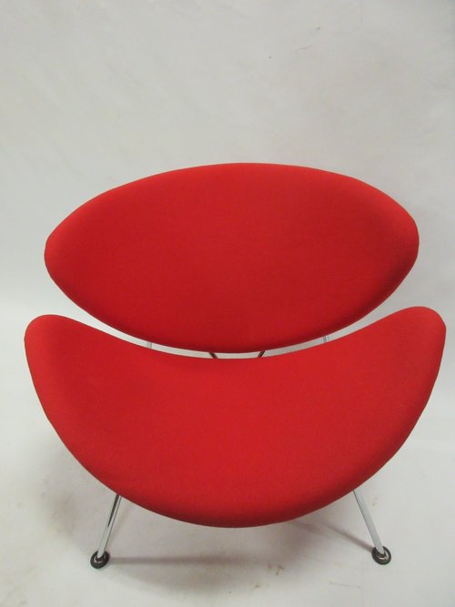 Artifort Orange Slice Chair in Red (Original) - Bygone Icons