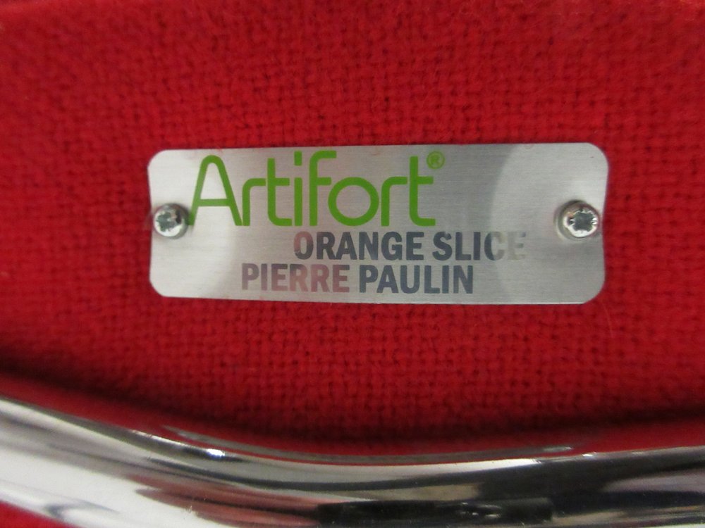 Artifort Orange Slice Chair in Red (Original) - Bygone Icons