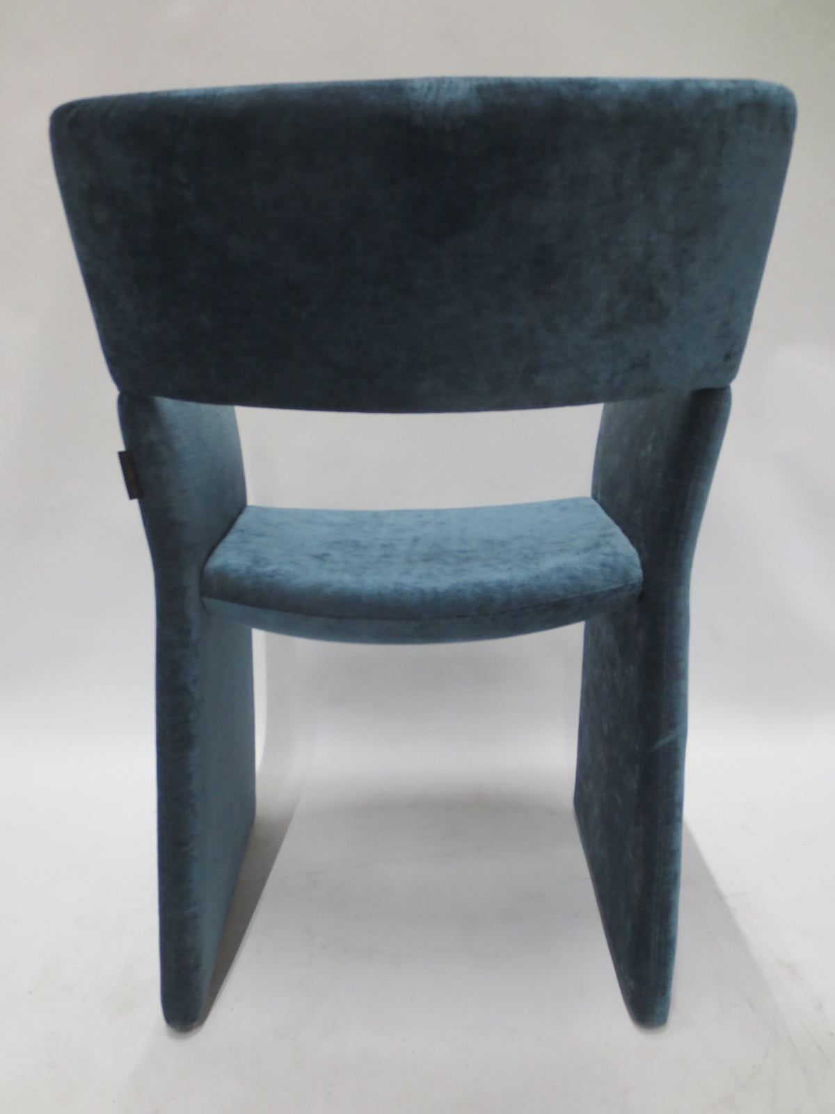 Massproductions Crown Armchair in Blue Velvet - Bygone Icons