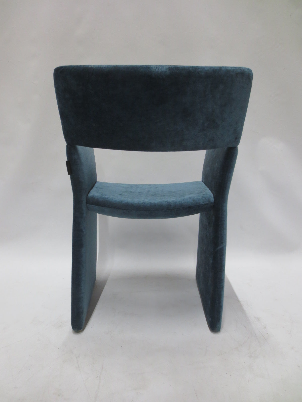 Massproductions Crown Armchair in Blue Velvet - Bygone Icons