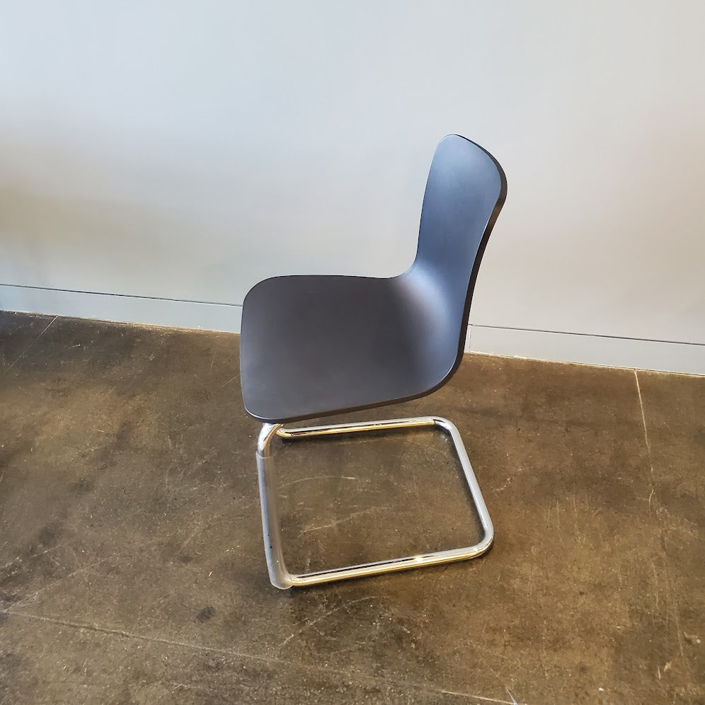 Vitra HAL Dining Chair with Cantilever Base in Black