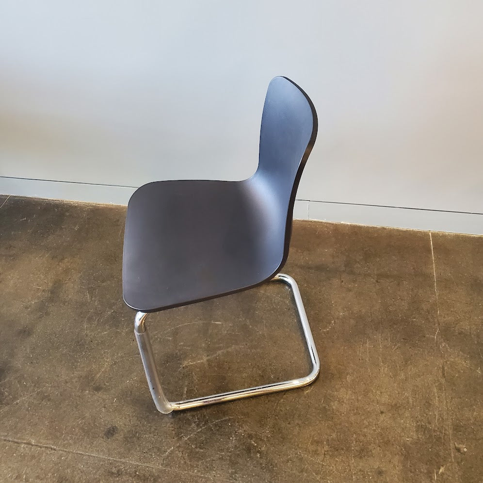 Vitra HAL Dining Chair with Cantilever Base in Black