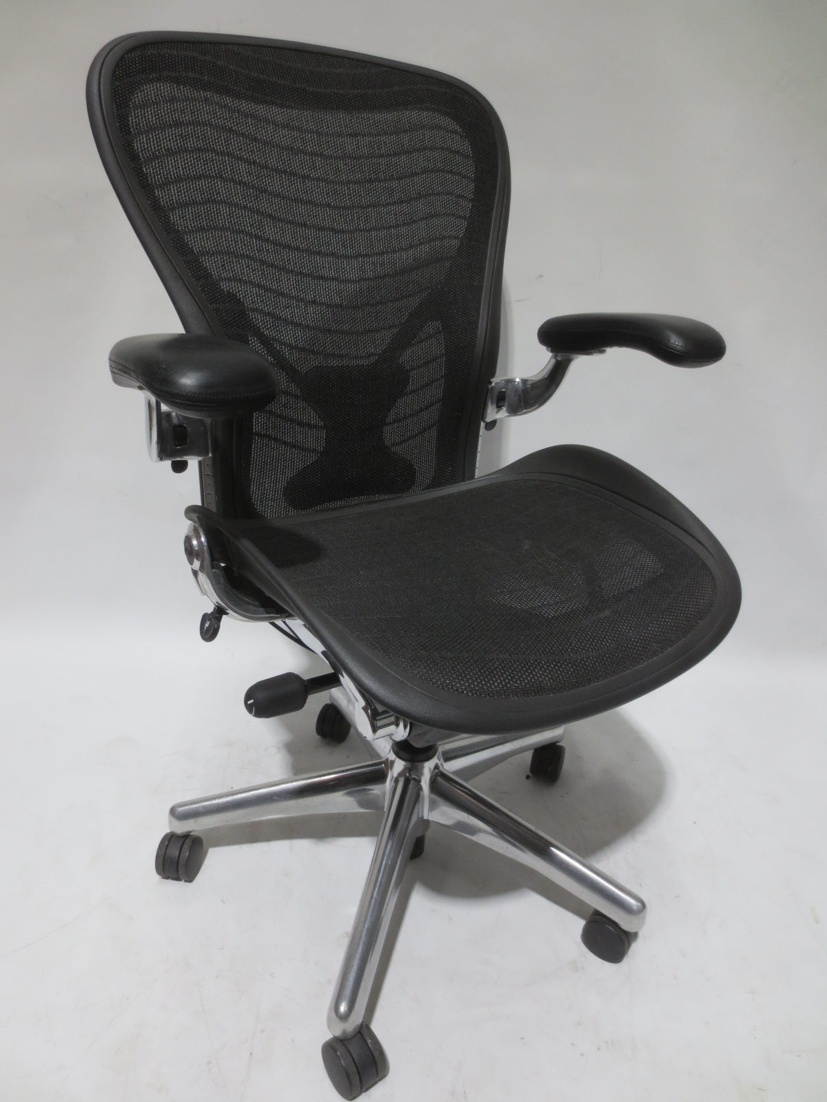 Herman Miller Classic Aeron Chair with Chrome Frame and Base, Size C with PostureFit