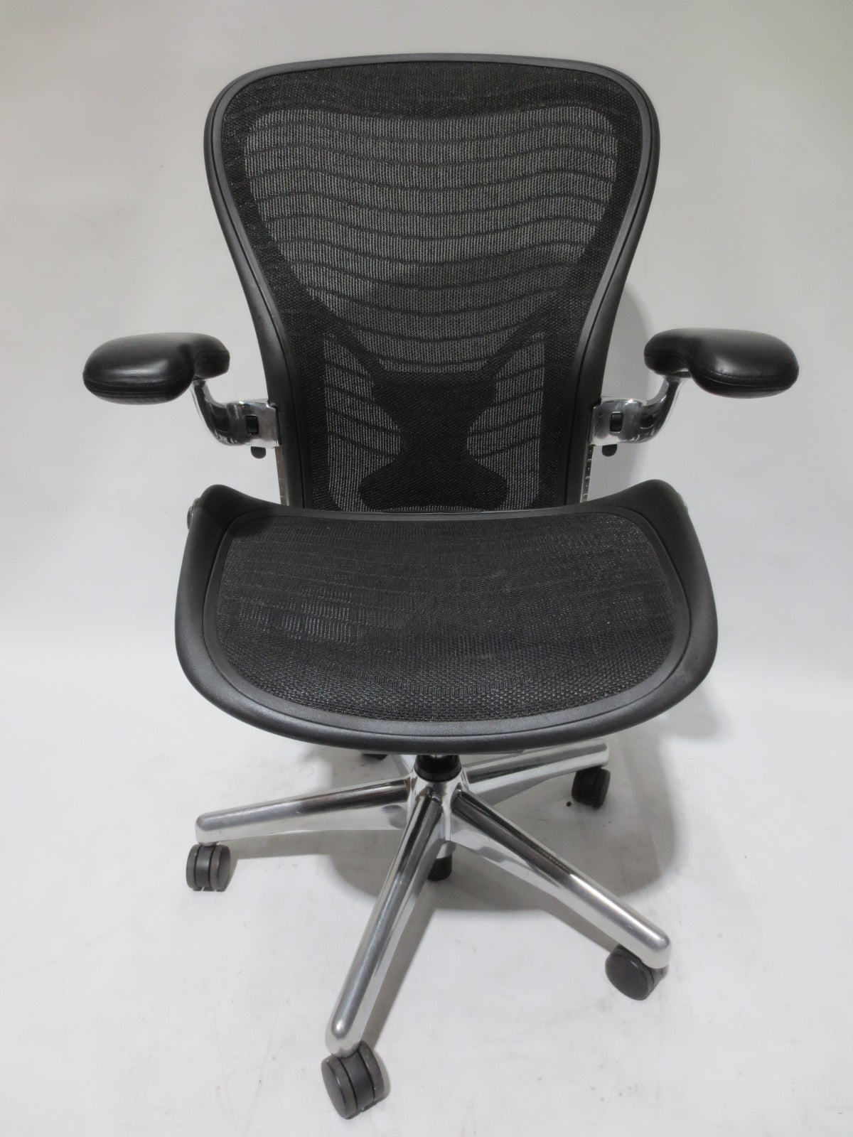 Herman Miller Classic Aeron Chair with Chrome Frame and Base, Size C with PostureFit