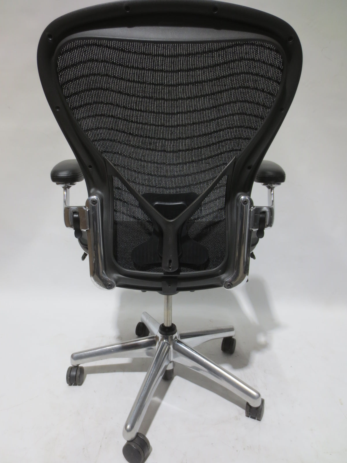 Herman Miller Classic Aeron Chair with Chrome Frame and Base, Size C with PostureFit