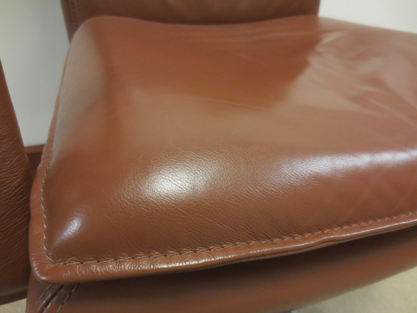 Keilhauer Elite 597 MidBack Executive Office Chair in Caramel Brown Leather