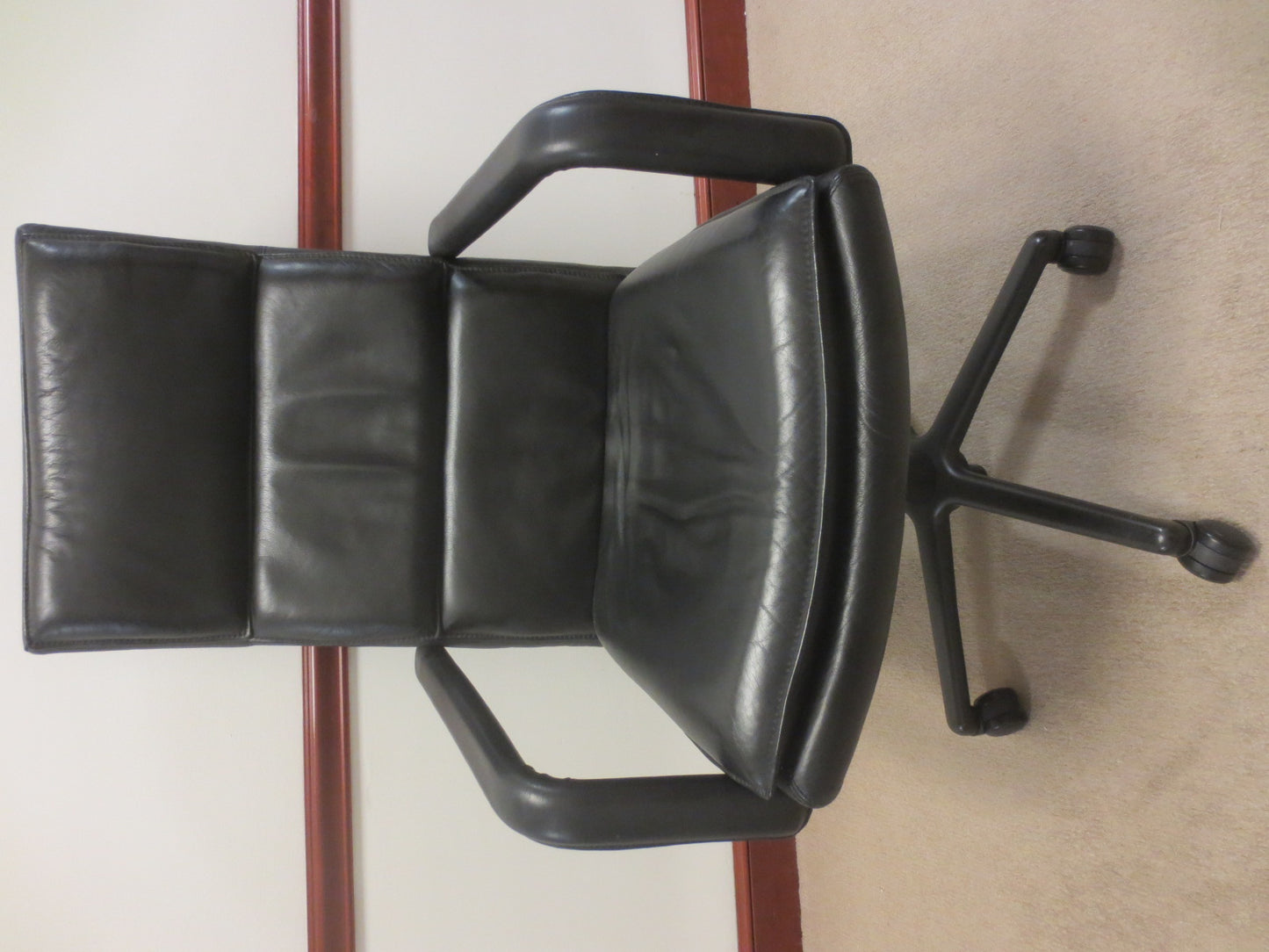 Keilhauer Elite 591 Highback Executive Office Chair in Black Leather