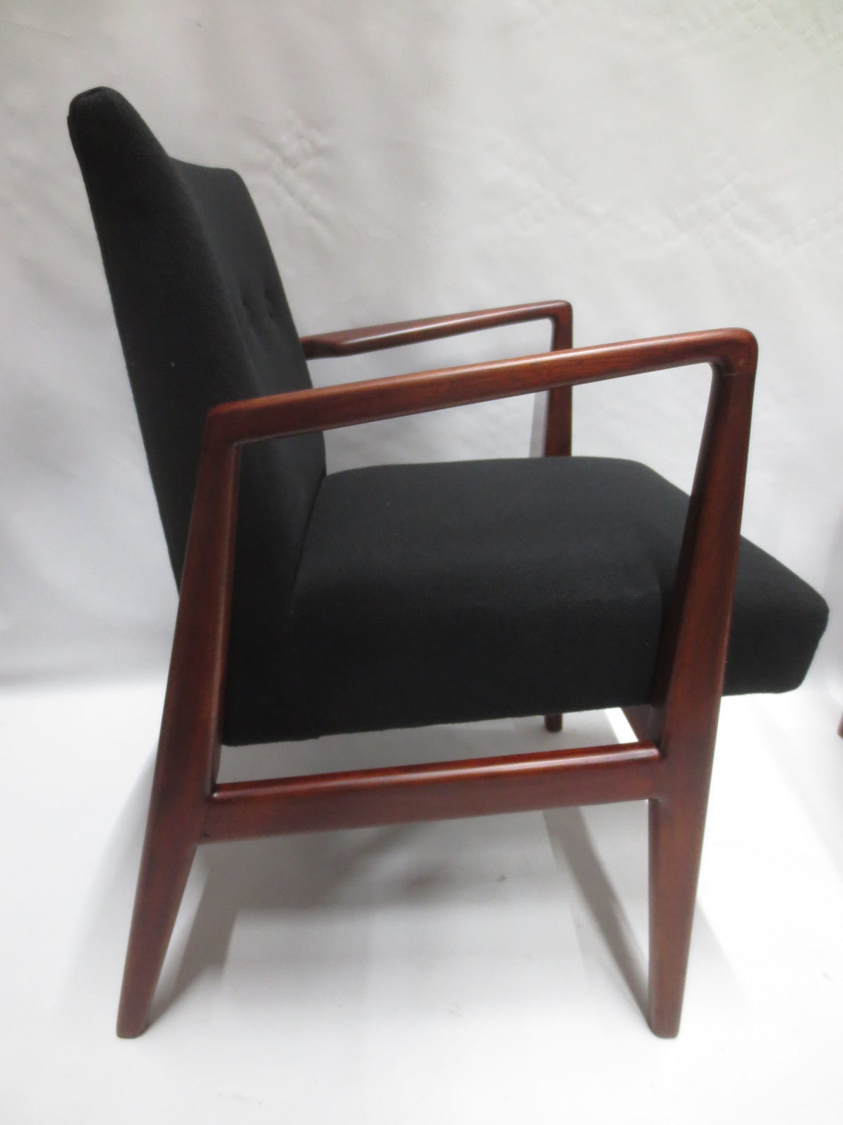 Jens Risom Mid-Century Walnut Lounge Chairs - A Pair (Vintage)