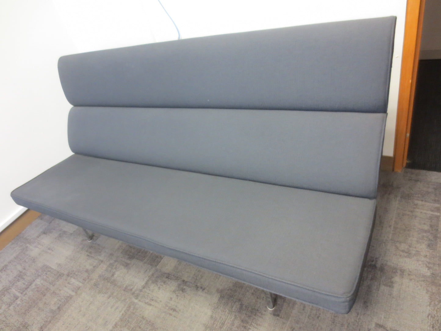 Herman Miller Eames Sofa Compact in Grey Fabric