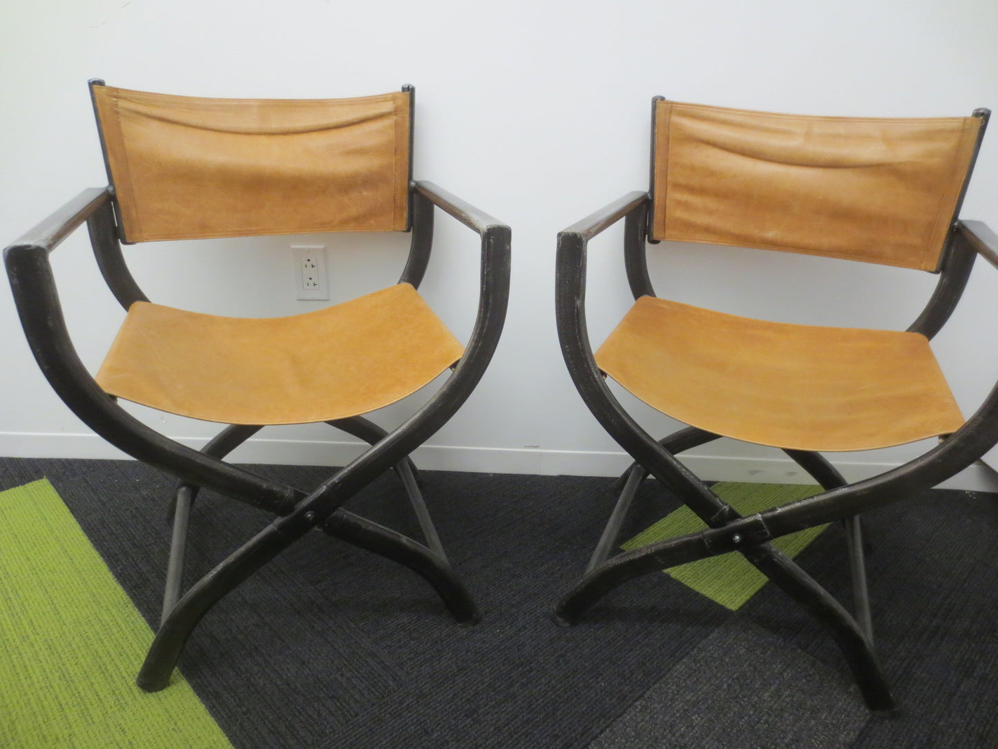 Restoration Hardware 1970s French Director's Chair - A Pair