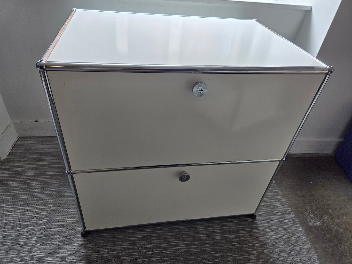 USM Haller Cabinet / Dresser 2-Drawer in White