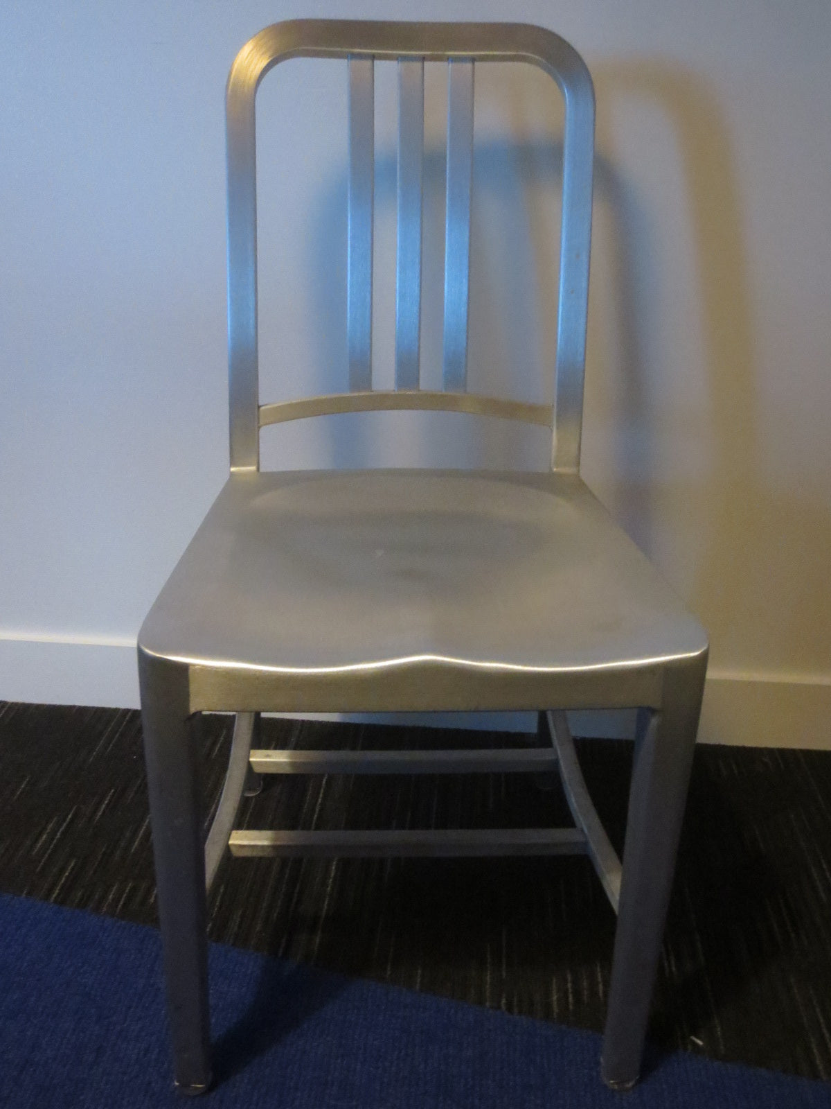 Emeco 1006 Navy Chair in Brushed Aluminum