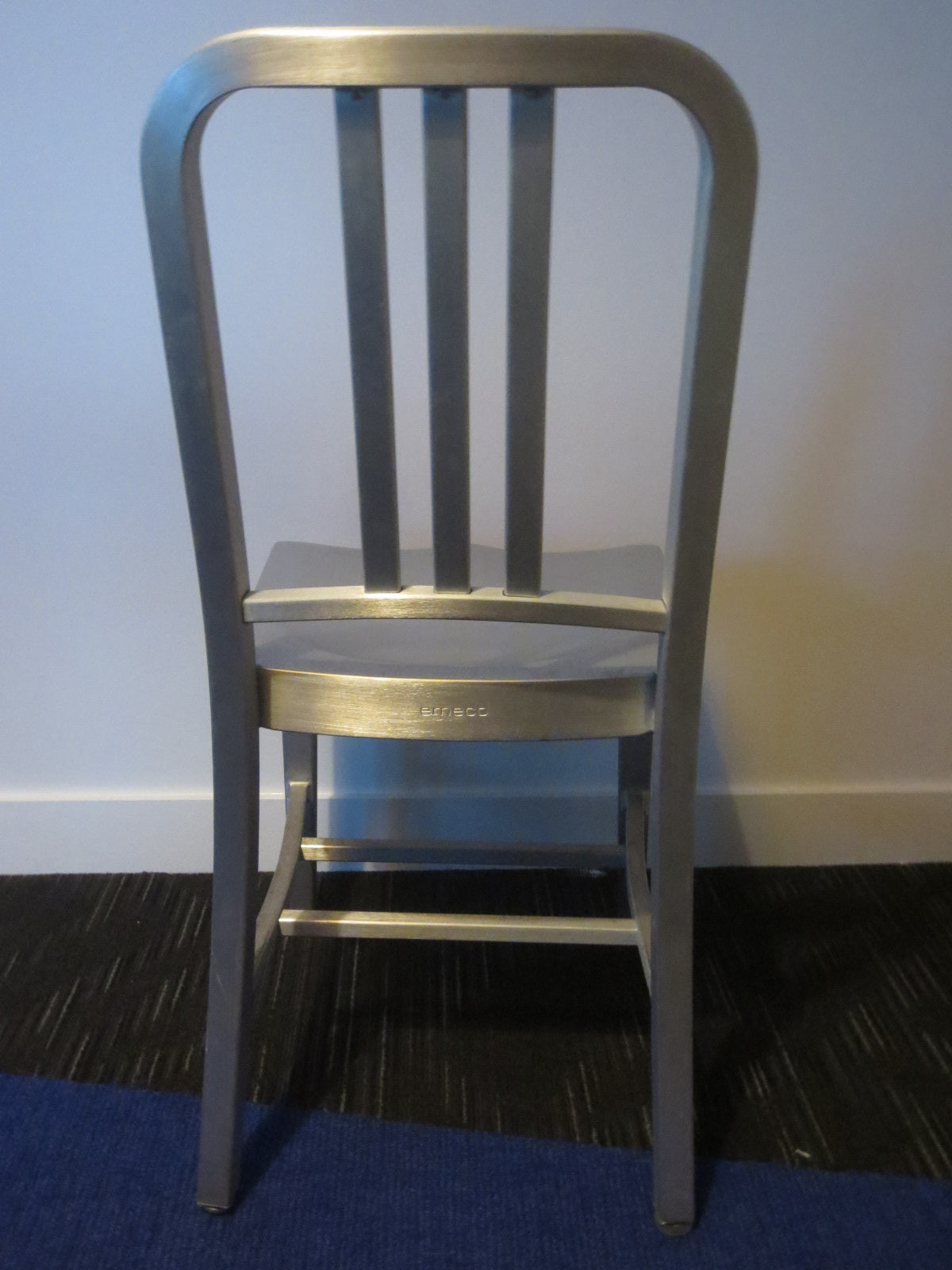 Emeco 1006 Navy Chair in Brushed Aluminum