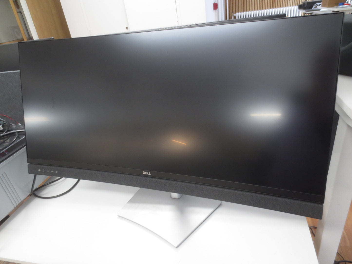 Dell C3422WE 34-in Curved WQHD Monitor with Built-In Camera, Mic, and Speakers