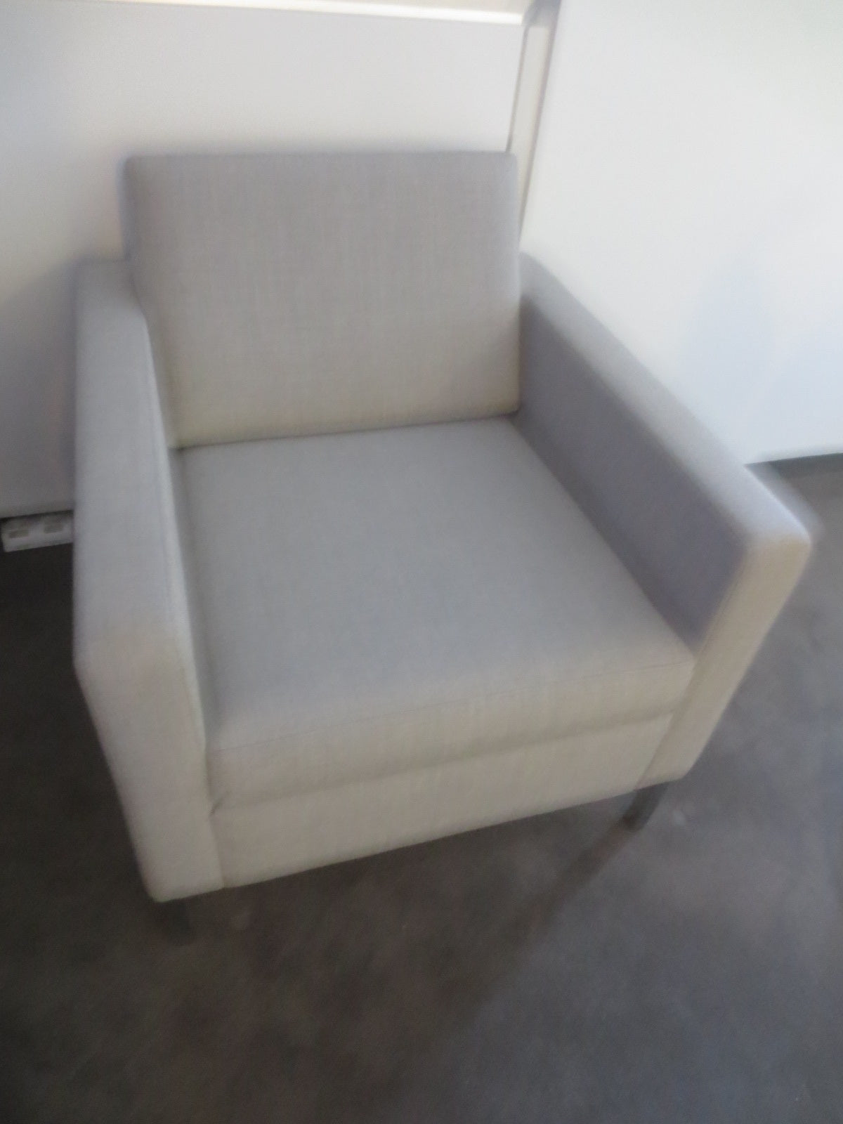 Keilhauer Doon Lounge Chair in Light Grey - A Pair