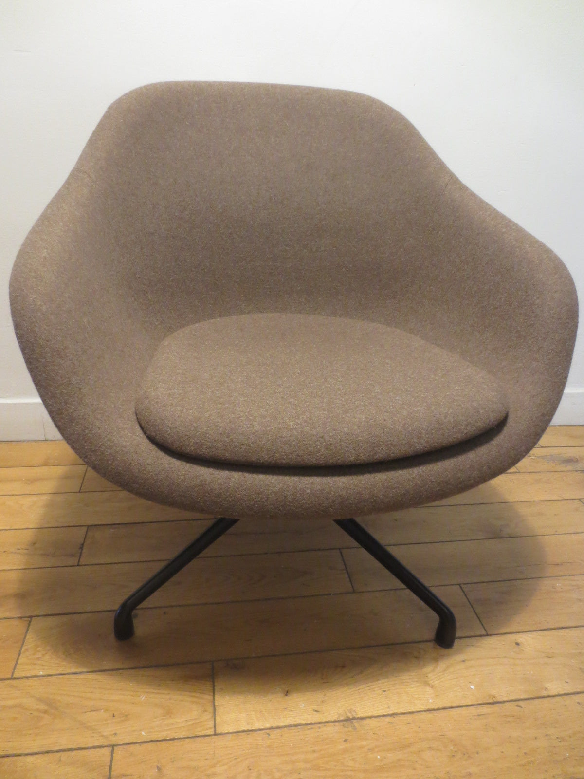 HAY About A Lounge Chair 81 in Grey-Brown Fabric, AAL81