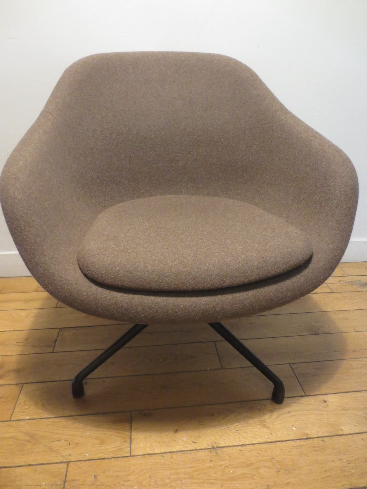 HAY About A Lounge Chair 81 in Grey-Brown Fabric, AAL81