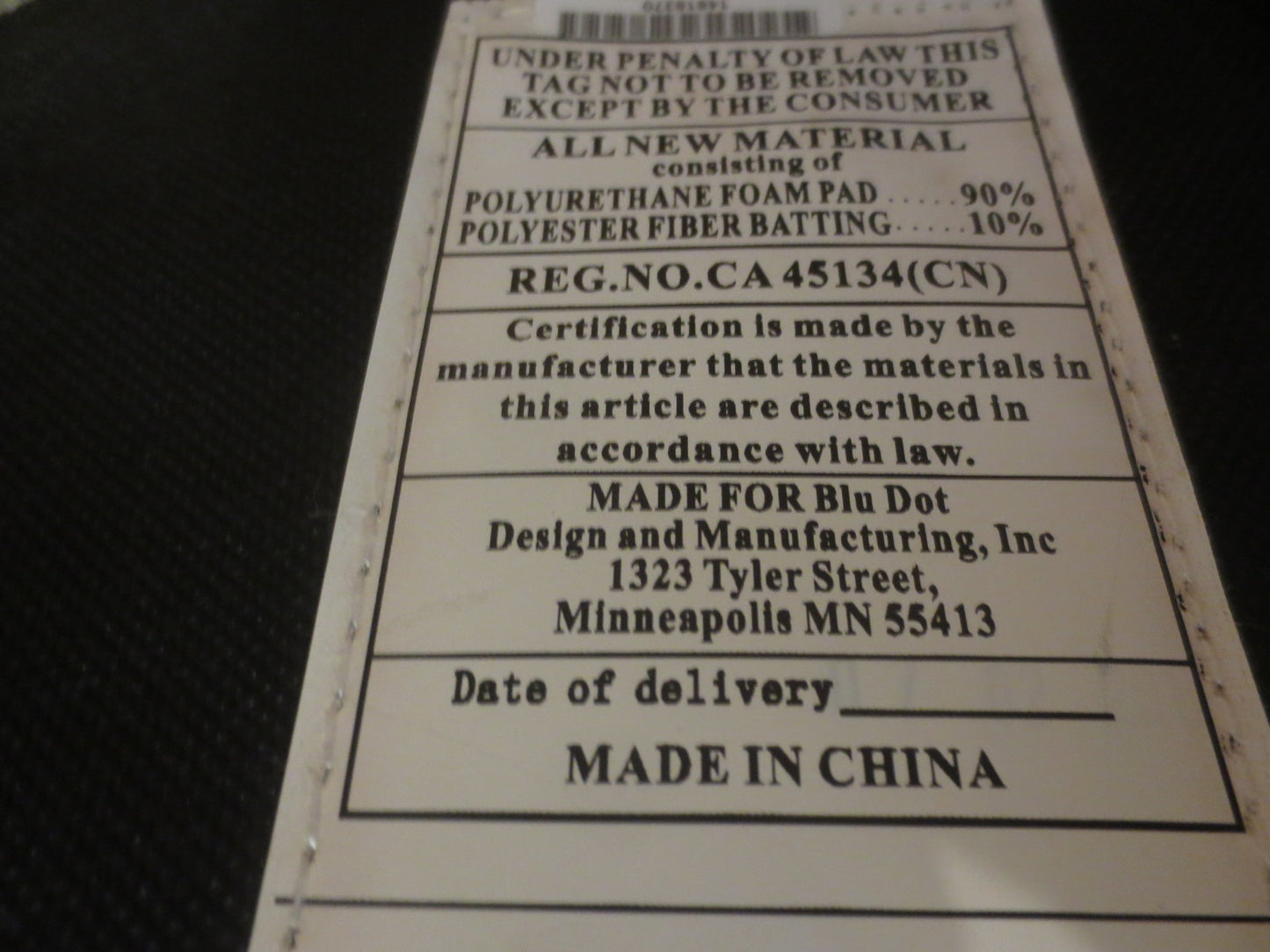 Blu Dot Bumper Small Ottoman in Grey