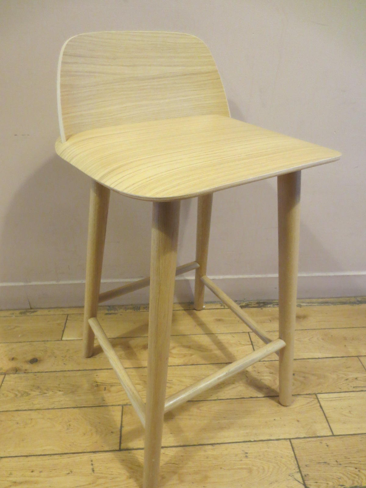 Muuto Nerd Counter Height Stool in Oak