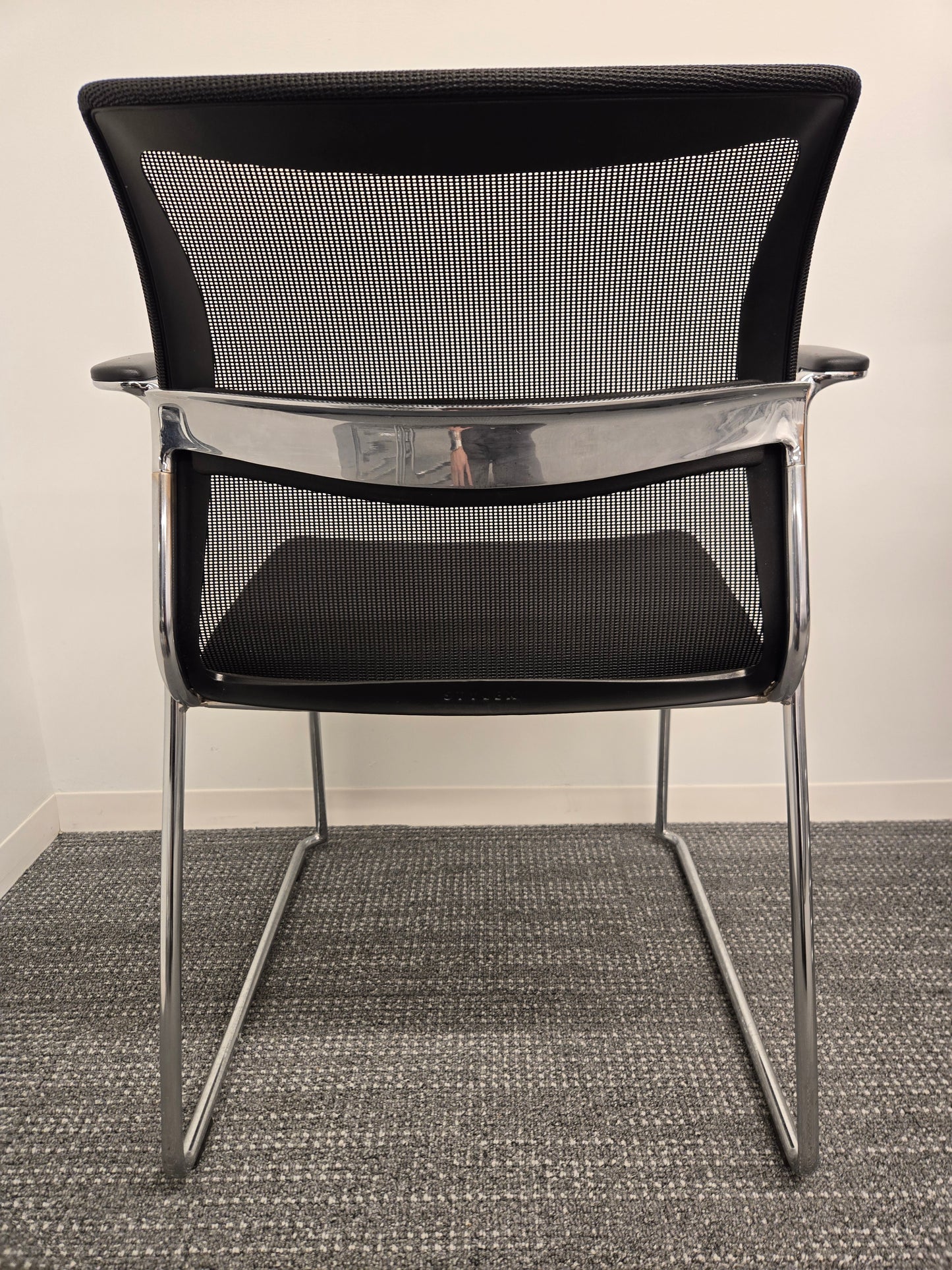 Stylex Zephyr Armchair with Mesh Back and Fabric Seat