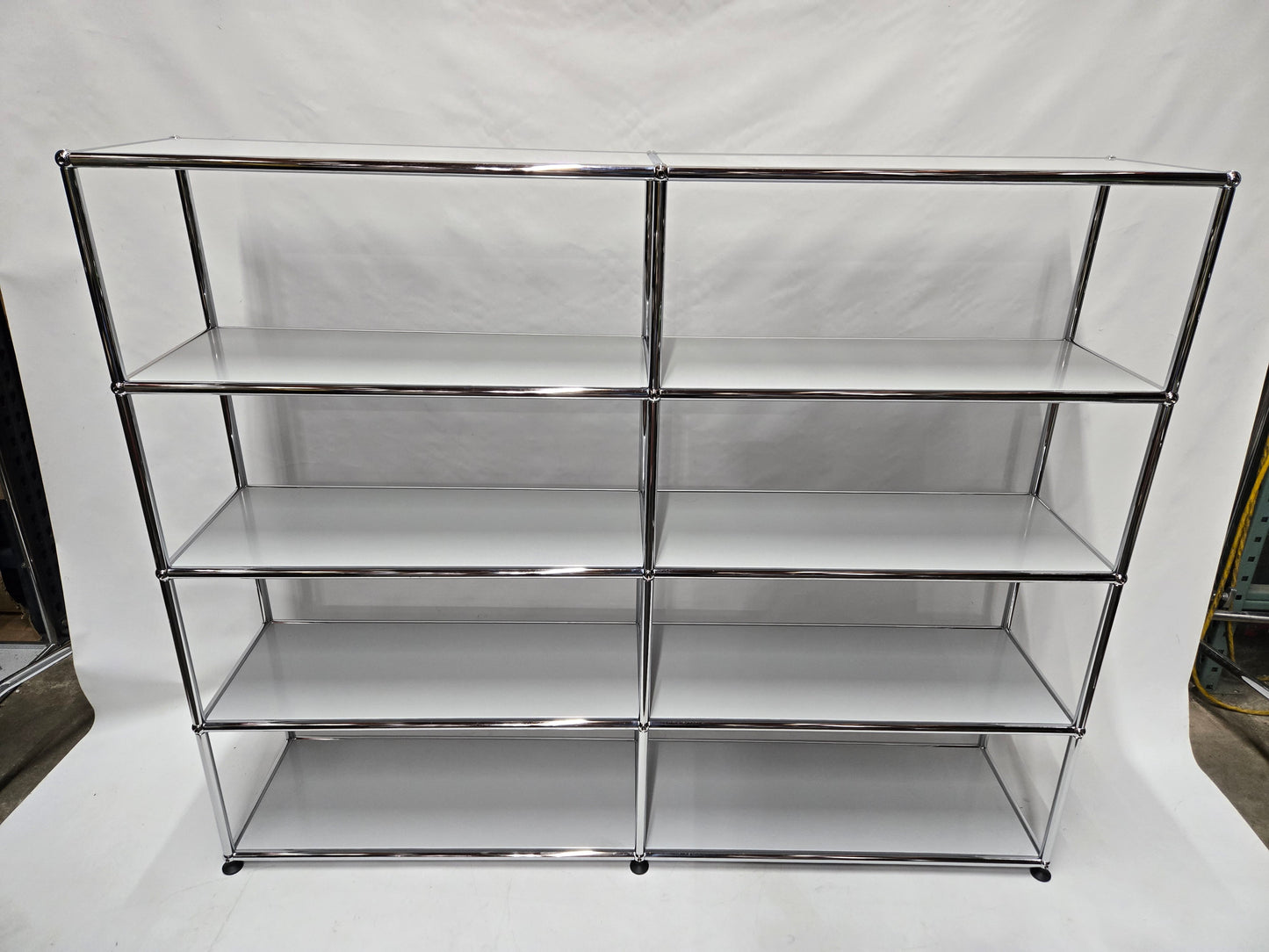 USM Haller 2x4 8-Shelf Bookcase in Light Grey