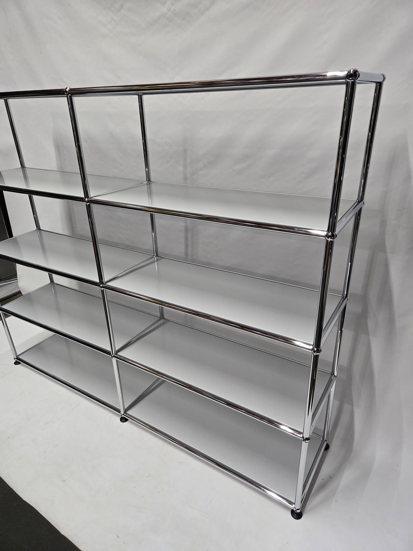 USM Haller 2x4 8-Shelf Bookcase in Light Grey