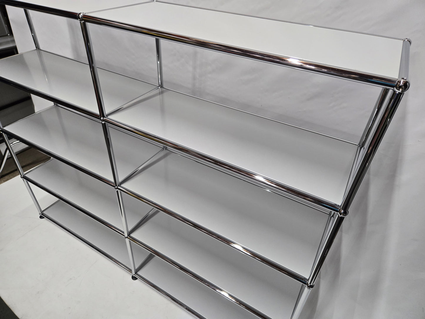 USM Haller 2x4 8-Shelf Bookcase in Light Grey