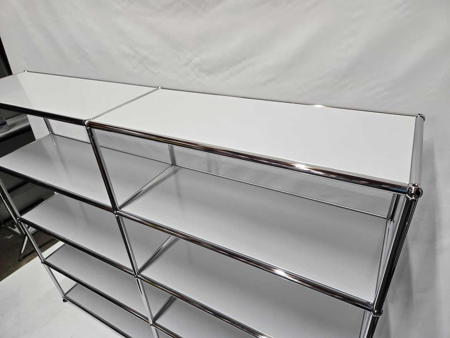USM Haller 2x4 8-Shelf Bookcase in Light Grey