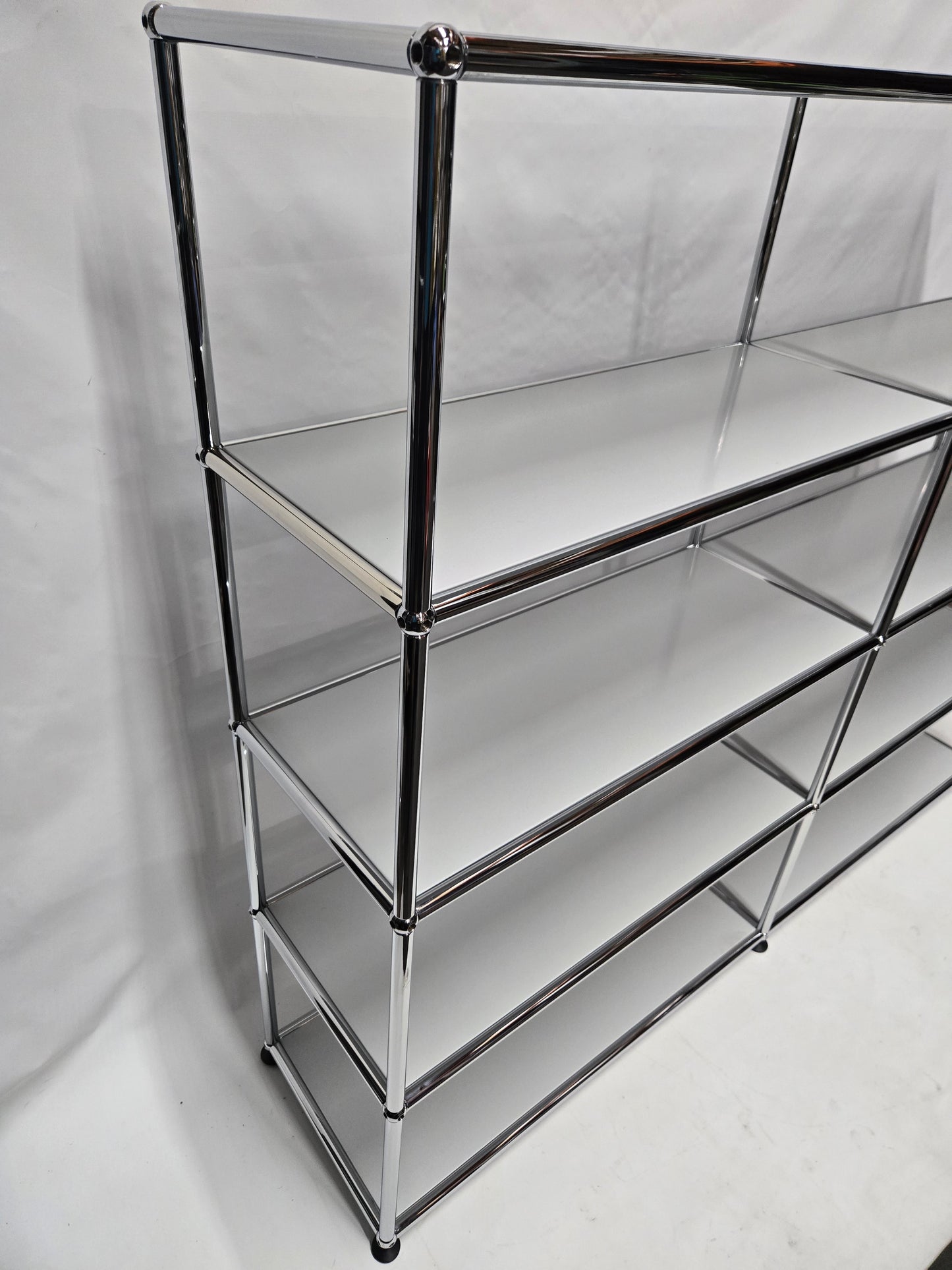 USM Haller 2x4 8-Shelf Bookcase in Light Grey