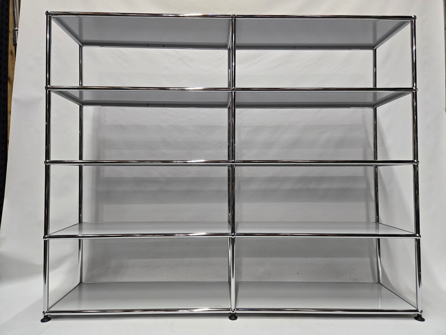 USM Haller 2x4 8-Shelf Bookcase in Light Grey