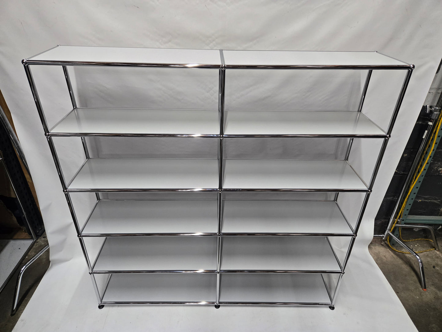 USM Haller 2x5 10-Shelf Bookcase in Light Grey