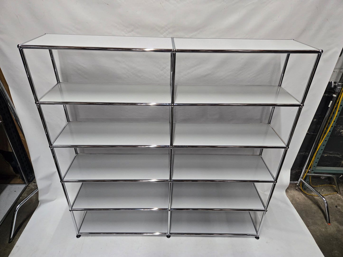 USM Haller 2x5 10-Shelf Bookcase in Light Grey