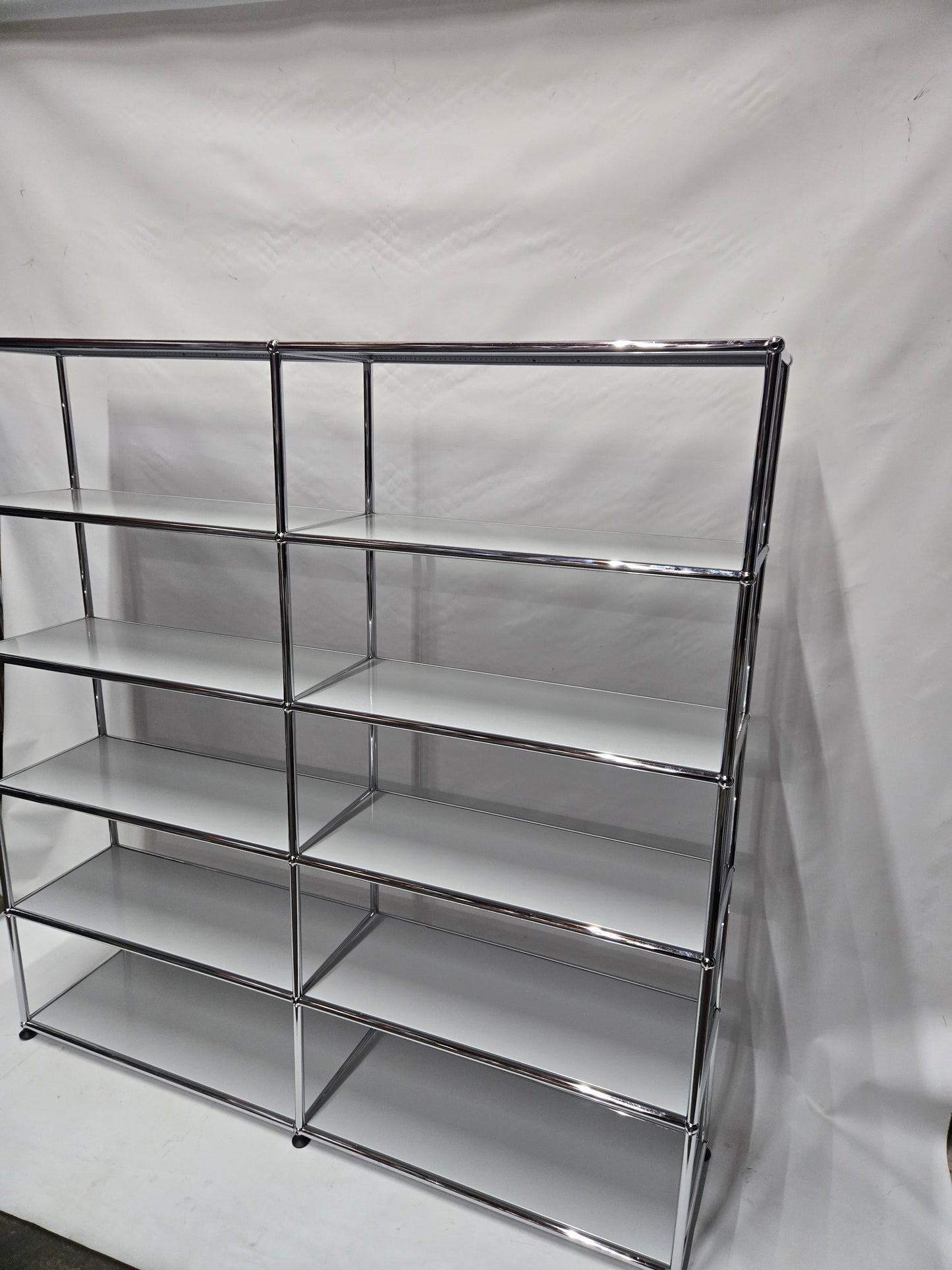 USM Haller 2x5 10-Shelf Bookcase in Light Grey