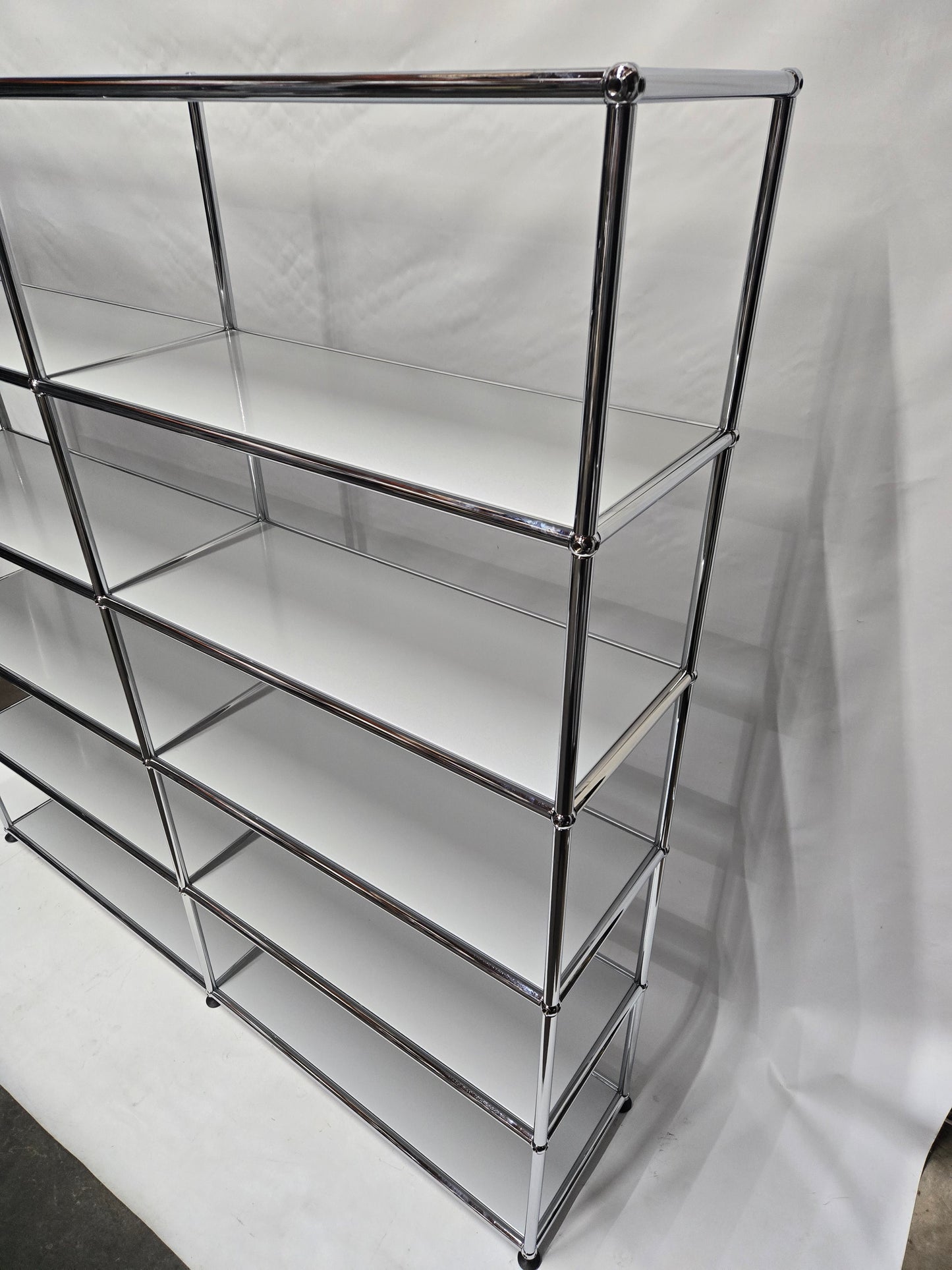 USM Haller 2x5 10-Shelf Bookcase in Light Grey