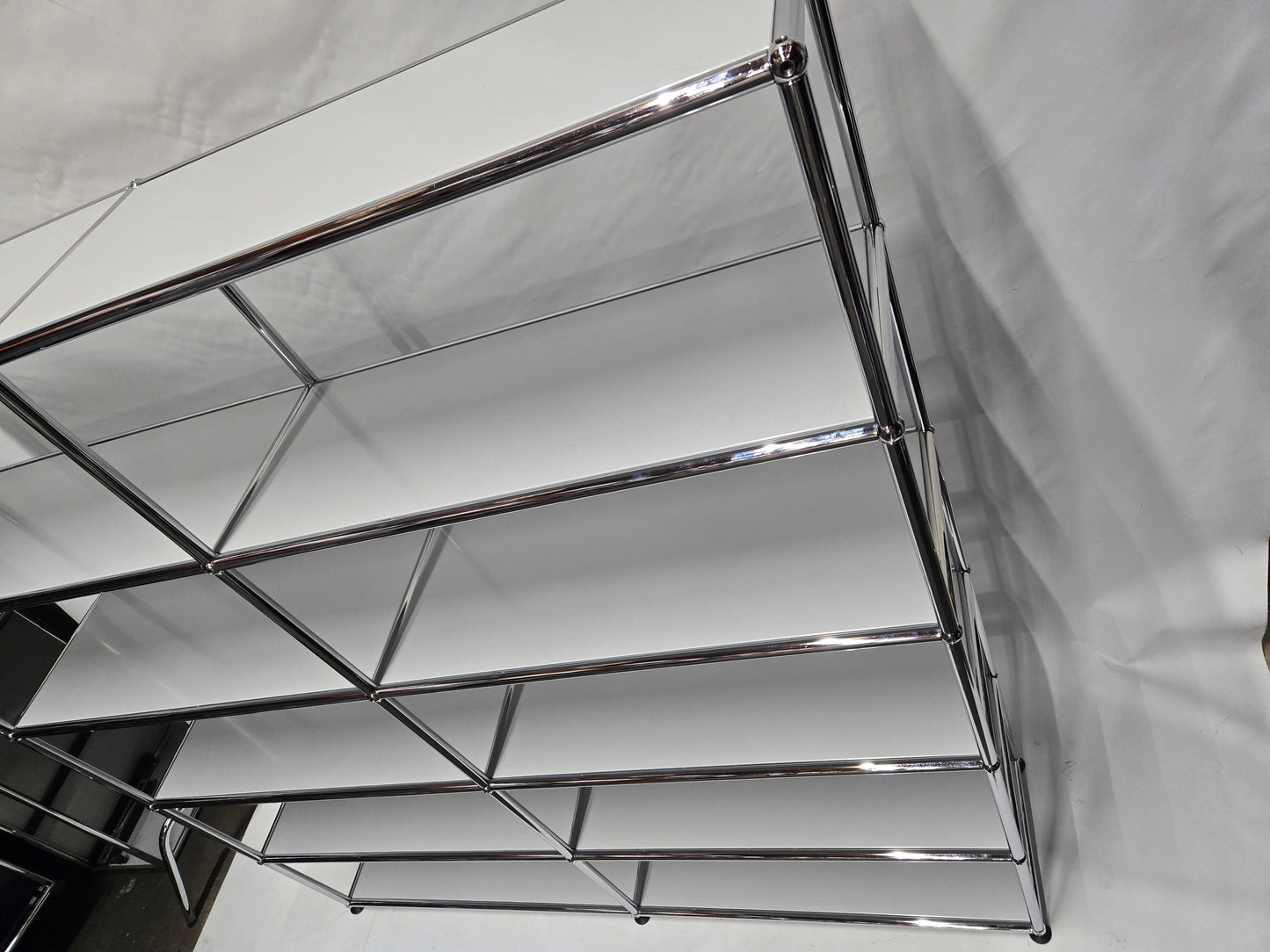 USM Haller 2x5 10-Shelf Bookcase in Light Grey