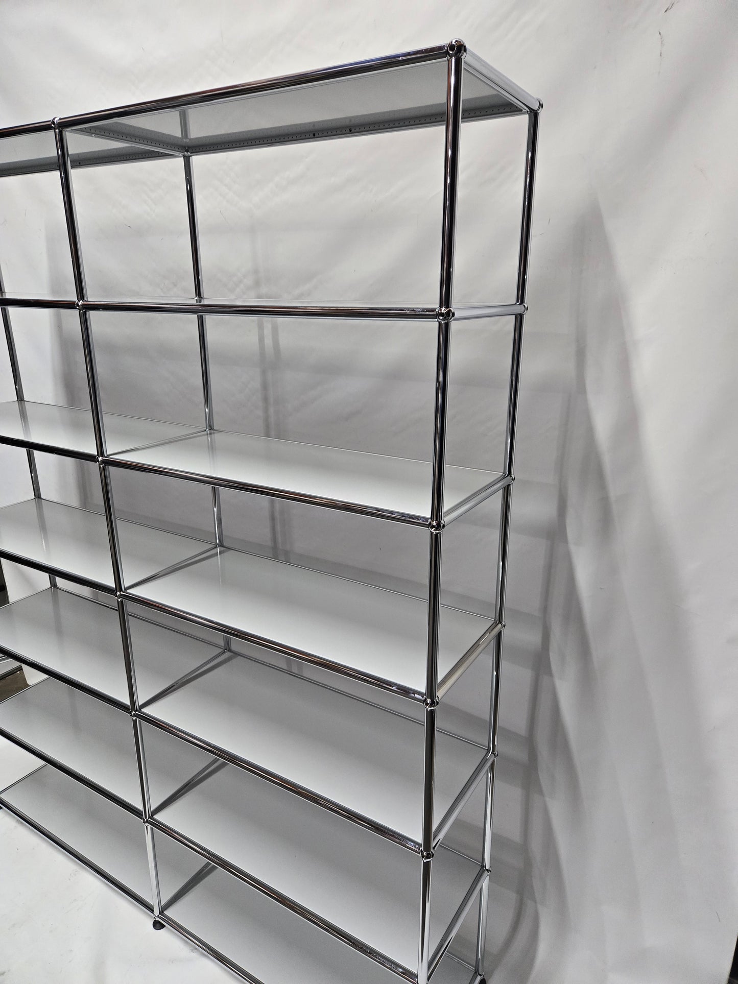 USM Haller 2x6 12-Shelf Bookcase in Light Grey