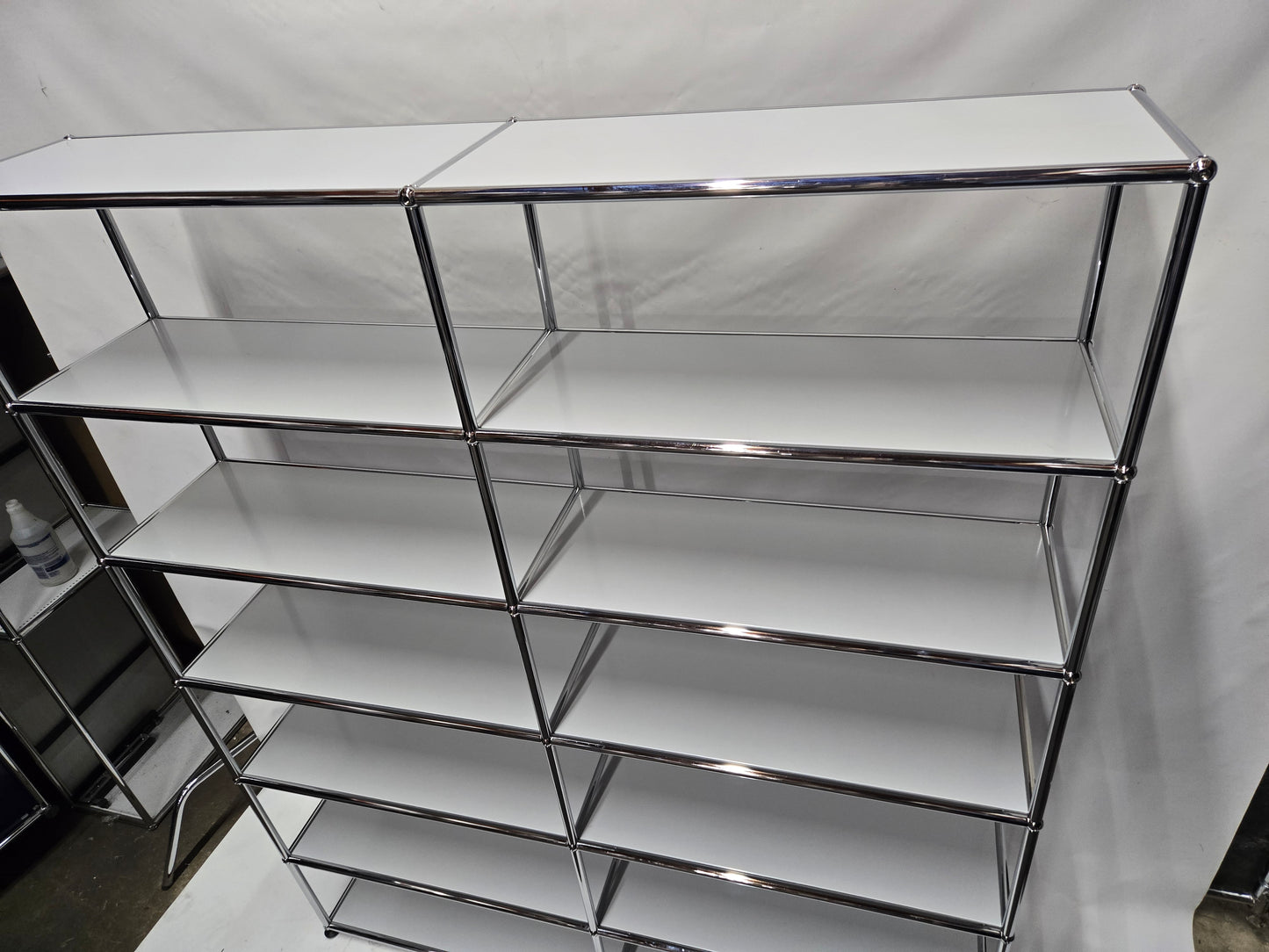 USM Haller 2x6 12-Shelf Bookcase in Light Grey