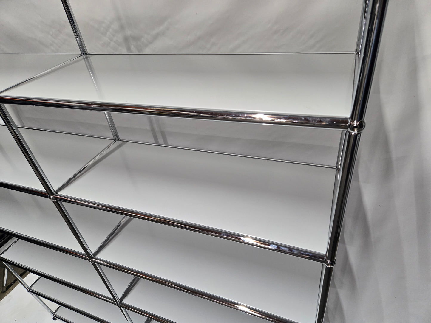 USM Haller 2x6 12-Shelf Bookcase in Light Grey
