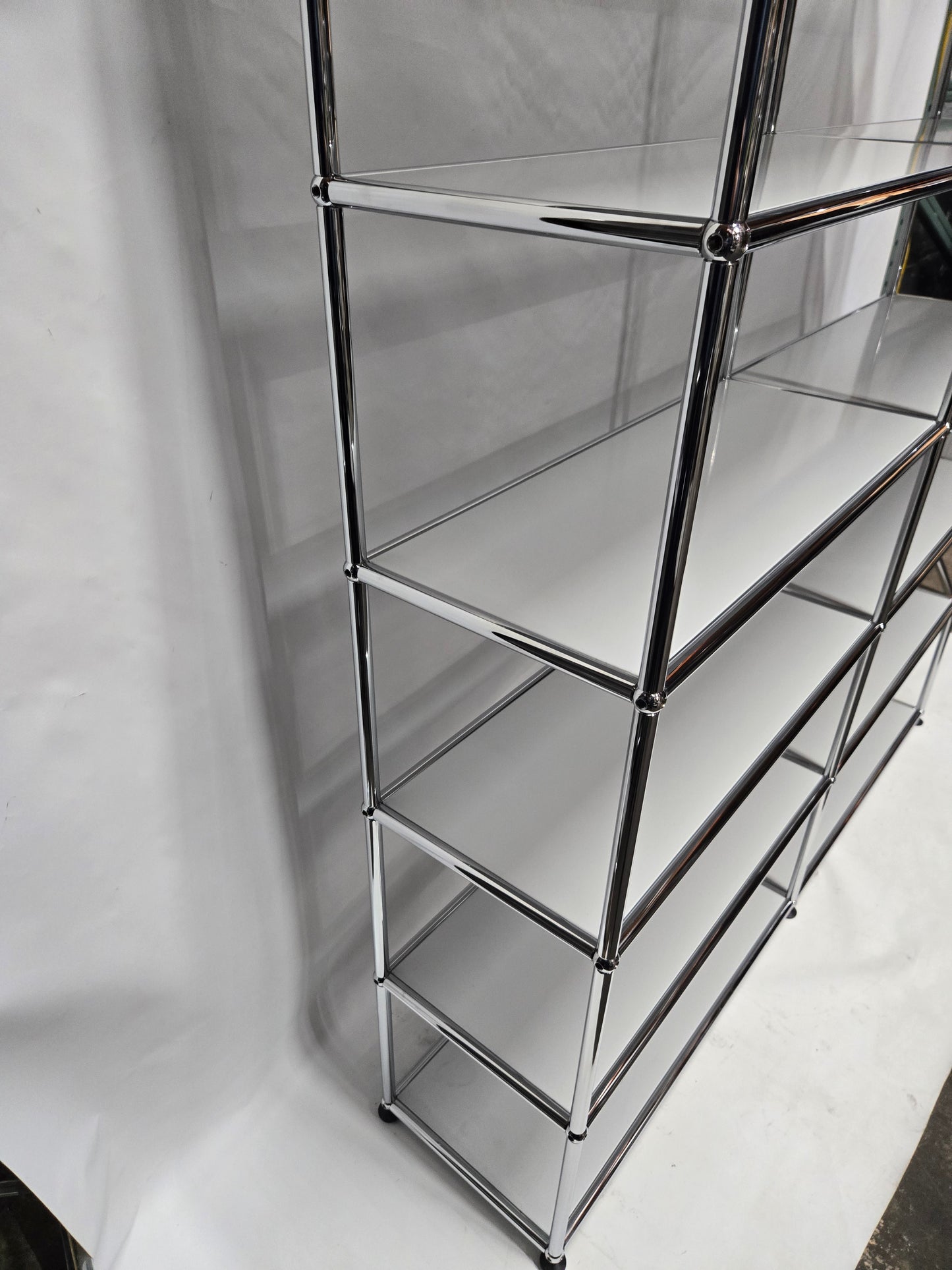USM Haller 2x6 12-Shelf Bookcase in Light Grey