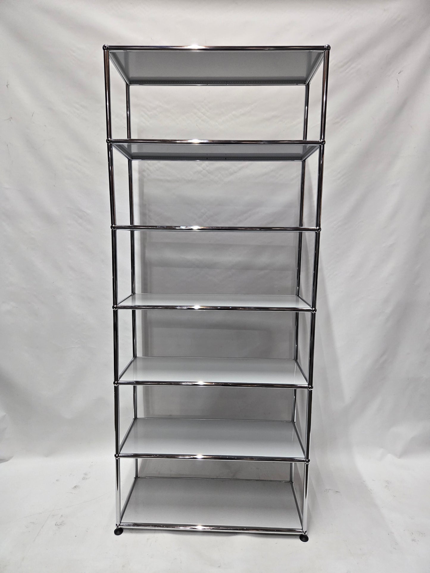 USM Haller 1x6 6-Shelf Bookcase in Light Grey