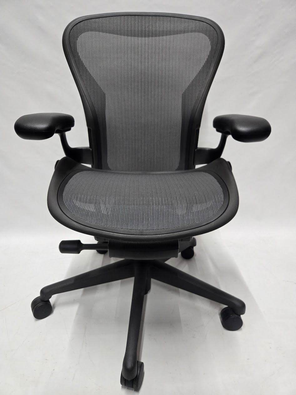 Herman Miller Remastered Aeron Chair, Size B, in Graphite