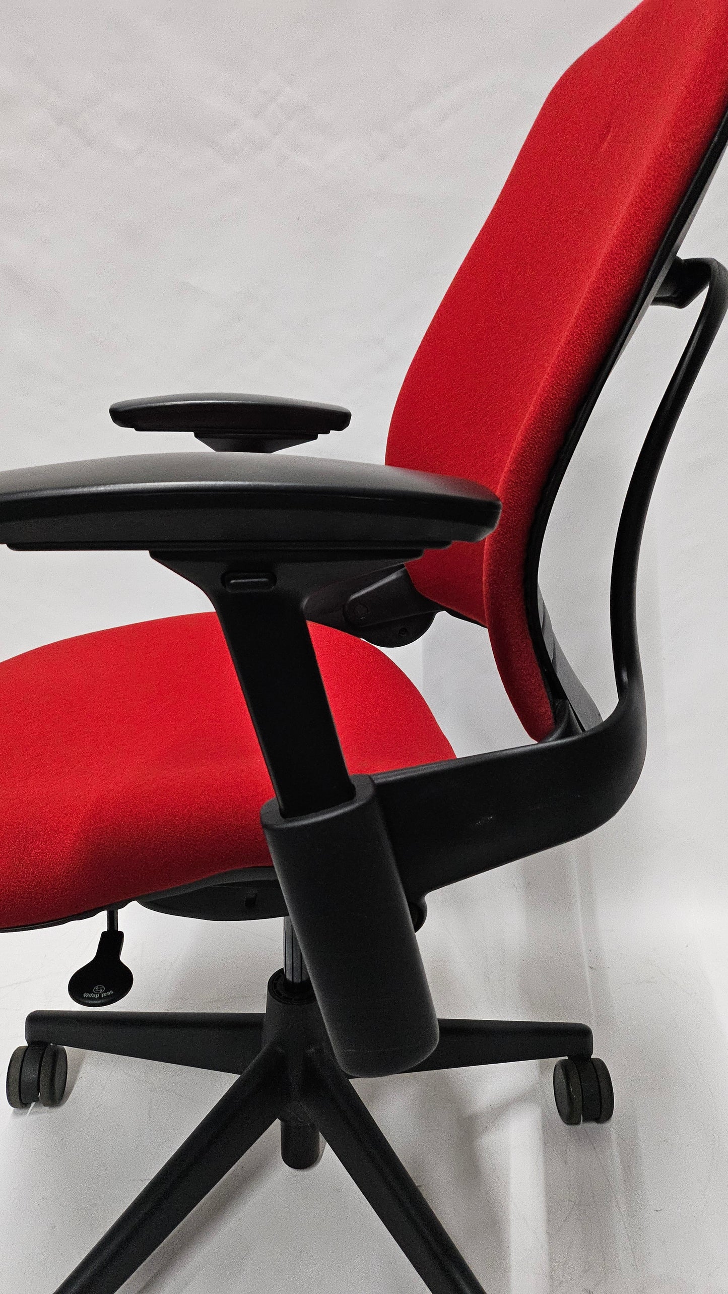 Steelcase Leap V2 Chair in Red Fabric