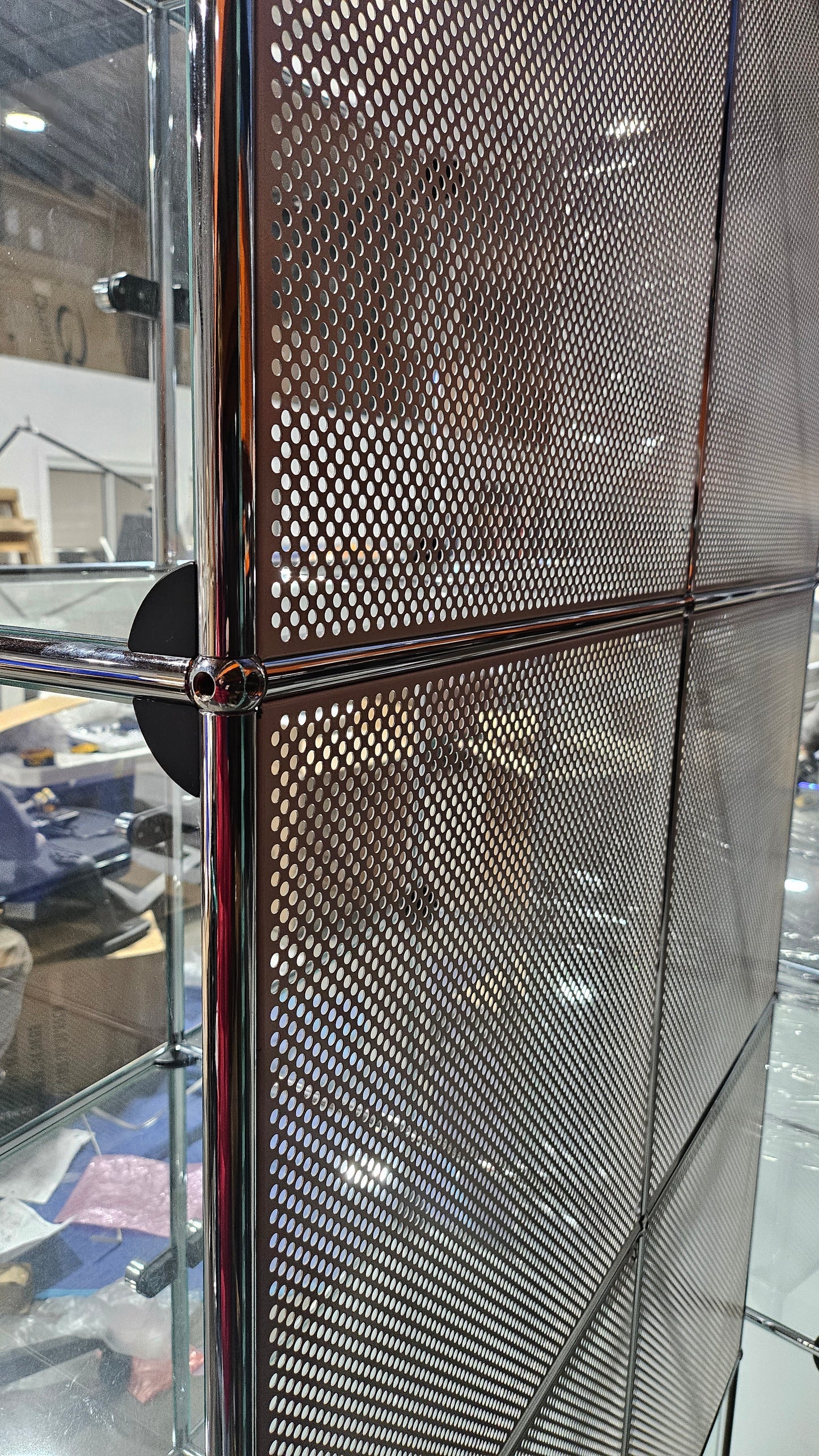 USM Haller 2x4 Cabinet with Glass Doors