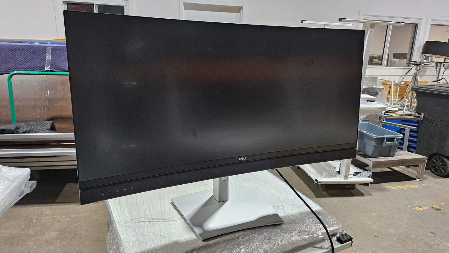 Dell C3422WE 34-in Curved WQHD Monitor with Built-In Camera, Mic, and Speakers