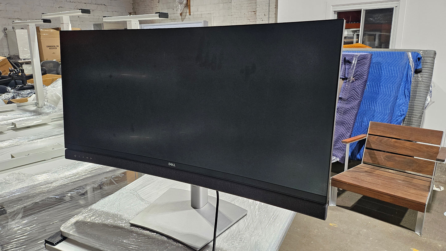 Dell C3422WE 34-in Curved WQHD Monitor with Built-In Camera, Mic, and Speakers