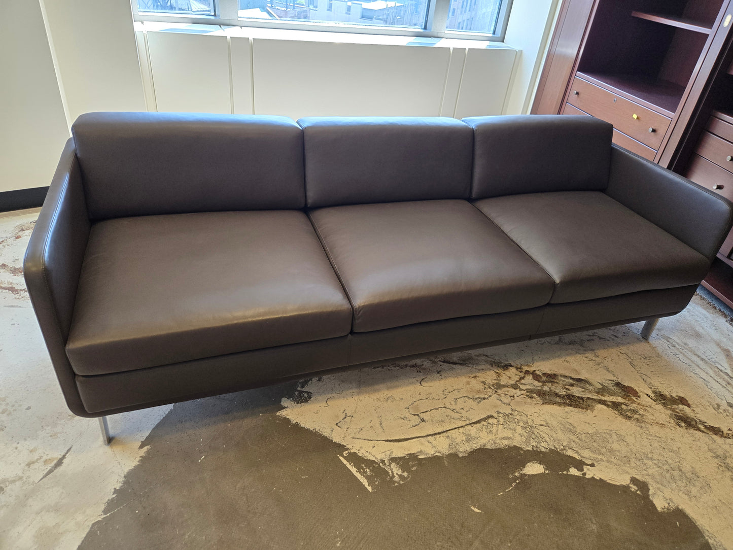 Bernhardt Design Gaia 3-Seat Sofa in Brown
