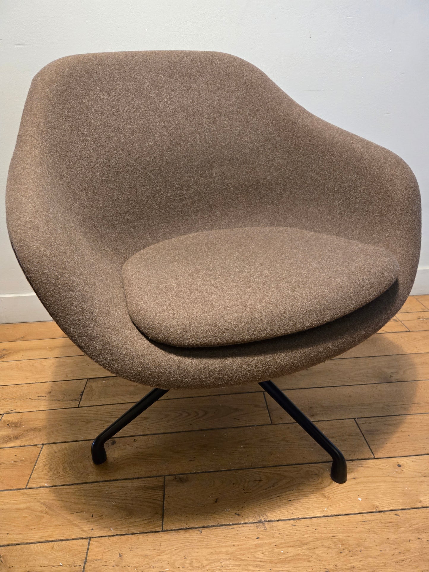 HAY About A Lounge Chair 81 in Grey-Brown Fabric, AAL81